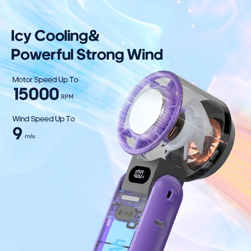 [Aircond] Outdoor 3600mAh Portable Ice Cooler Fan