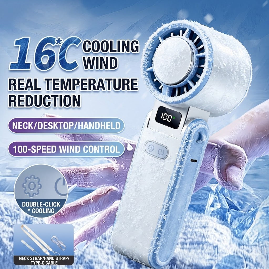 [Aircond] Outdoor 3600mAh Portable Ice Cooler Fan
