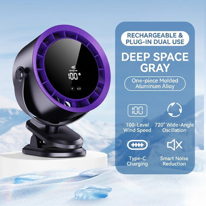 Whisper-Quiet Baby Stroller Fan — Clips Onto Anything